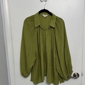 Eesome Bohemian Olive Green Blouse